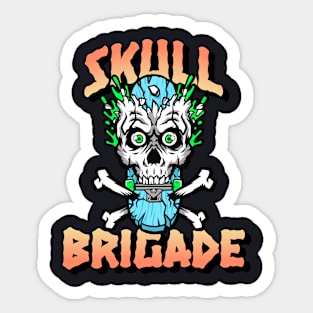 skull brigade Sticker